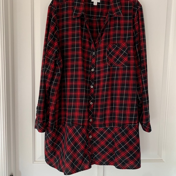 J. Jill Tops - J Jill Plaid Long Sleeve Tunic Top Sz 3X